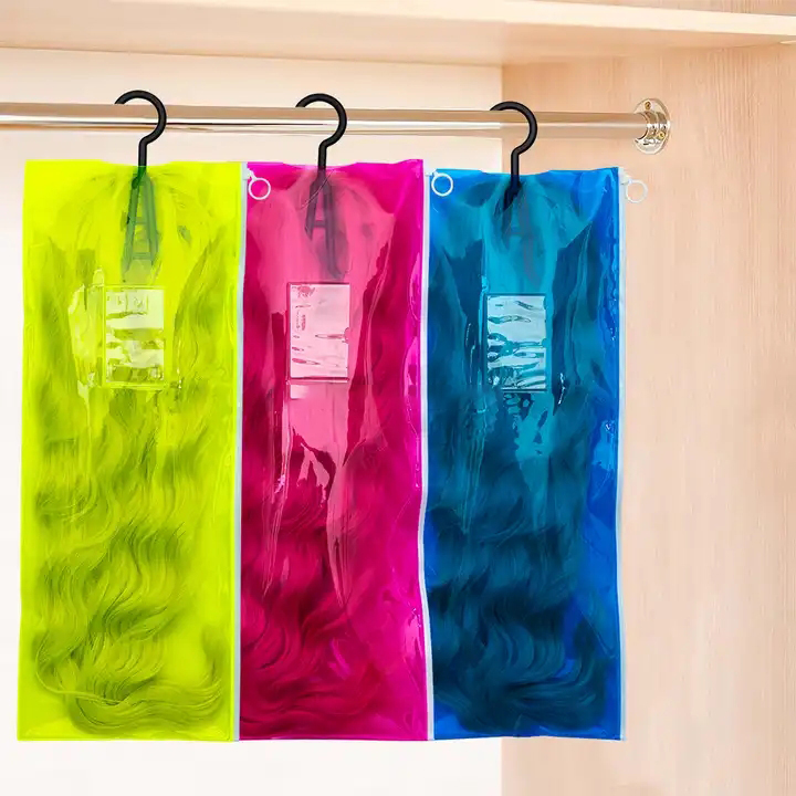 Hair Extension Bag With Hanger Ethenzo